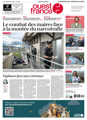 Cover of Ouest France (La Roche-sur-Yon - Fontenay-le-Comte)