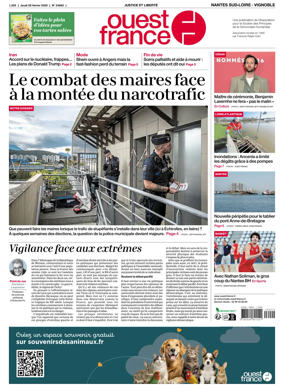 Cover of Ouest France (Nantes / Sud-Loire / Vignoble)