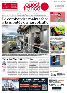 Cover of Ouest France (Saint-Malo)