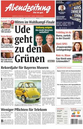 Cover of Abendzeitung Munchen