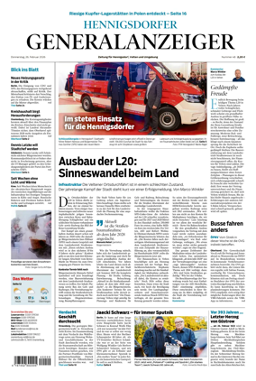 Cover of Hennigsdorfer Generalanzeiger