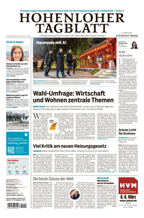 Cover of Hohenloher Tagblatt