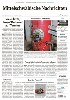 Cover of Mittelschwaebische Nachrichten