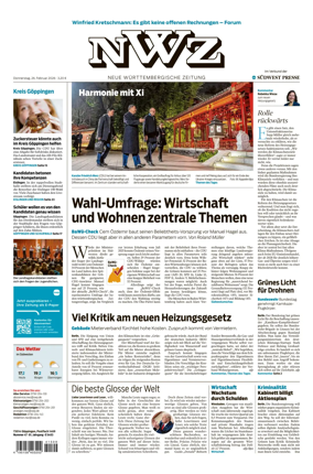 Cover of NWZ – Neue Wurttembergische Zeitung