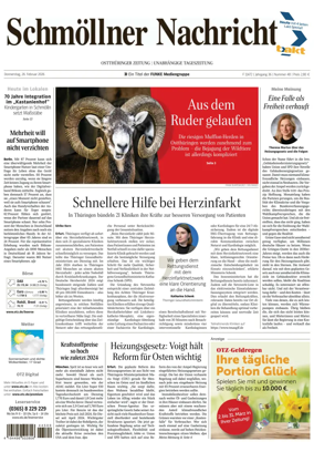 Cover of Ostthuringer Zeitung (Schmolln)