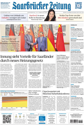 Cover of Saarbruecker Zeitung