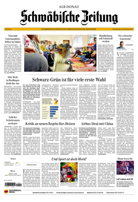 Cover of Schwabische Zeitung (Alb-Donau)