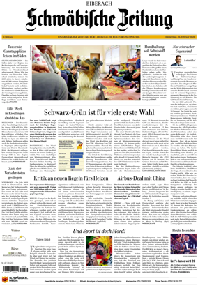 Cover of Schwabische Zeitung (Biberach)