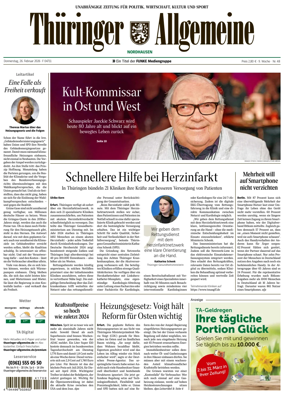 Cover of Thuringer Allgemeine (Nordhausen)