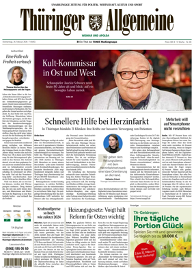 Cover of Thuringer Allgemeine (Weimar)