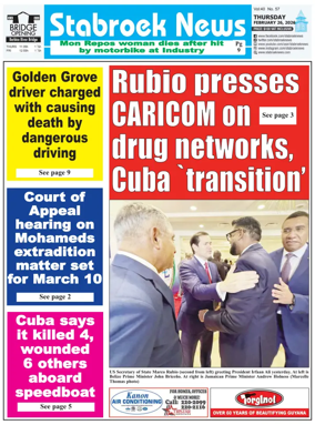 Cover of Stabroek News