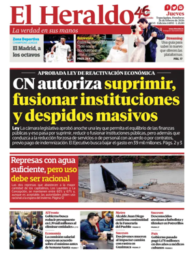 Cover of Diario El Heraldo