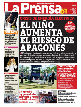 Cover of Diario La Prensa