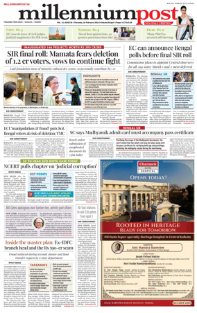 Cover of Millennium Post (Kolkata)