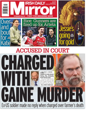 Cover of Irish Daily Mirror