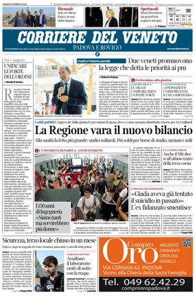 Cover of Corriere del Veneto (Padova e Rovigo)