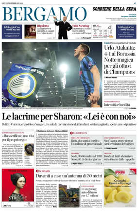 Cover of Corriere della Sera (Bergamo)