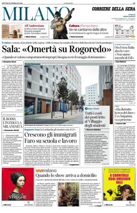 Cover of Corriere della Sera (Milano)