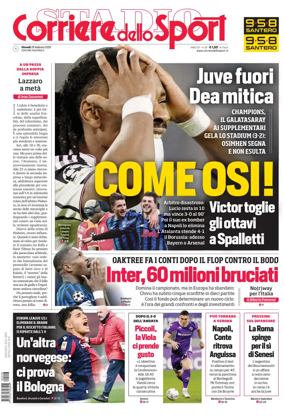 Cover of Corriere dello Sport