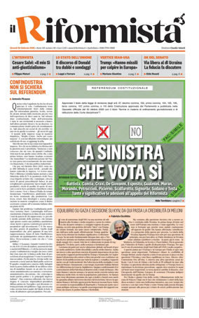 Cover of Il Riformista (Italy)