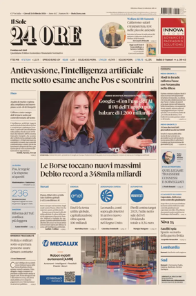 Cover of Il Sole 24 Ore