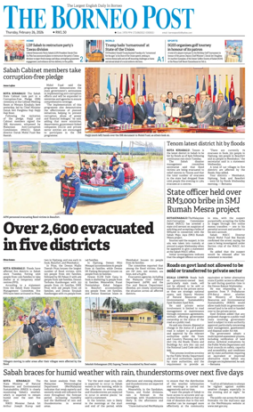 Cover of The Borneo Post (Sabah)