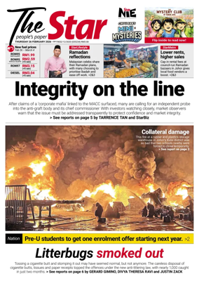 Cover of The Star Malaysia