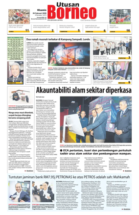Cover of Utusan Borneo (Sarawak)