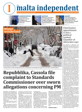 Cover of Malta Independent