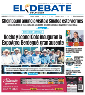 Cover of El Debate de Culiacan