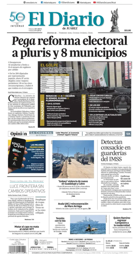 Cover of El Diario de Juarez