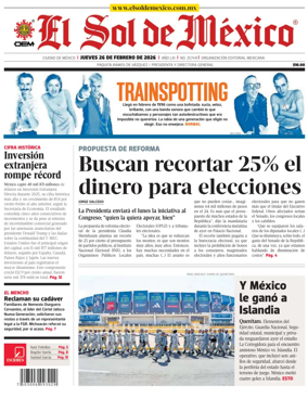 Cover of El Sol de Mexico
