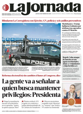 Cover of La Jornada