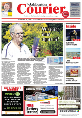 Cover of Ashburton Courier