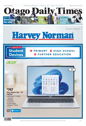 Cover of Otago Daily Times