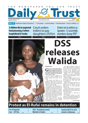 Cover of Daily Trust