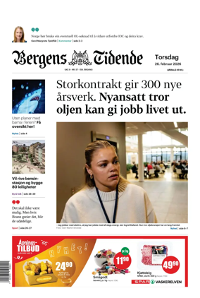 Cover of Bergens Tidende