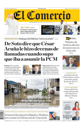 Cover of Diario El Comercio