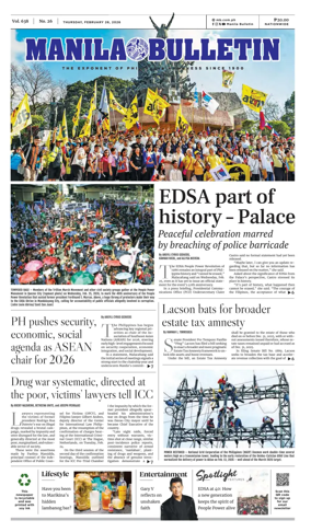 Cover of Manila Bulletin
