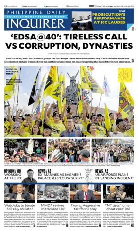 Cover of Philippine Daily Inquirer