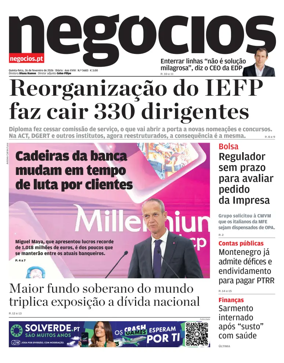 Cover of Jornal de Negocios
