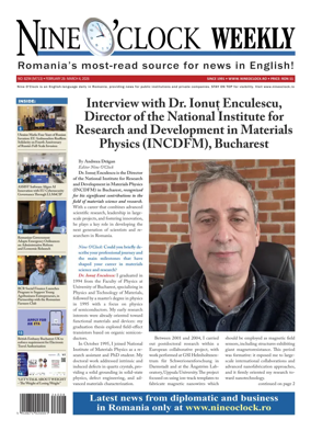 Cover of Nine o clock Weekly (Romania)