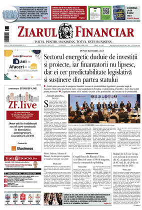 Cover of Ziarul Financiar