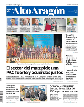 Cover of Diario del Alto Aragon
