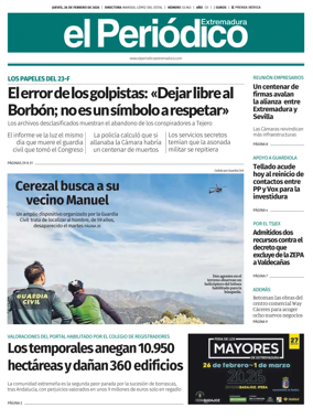 Cover of El Periodico Extremadura
