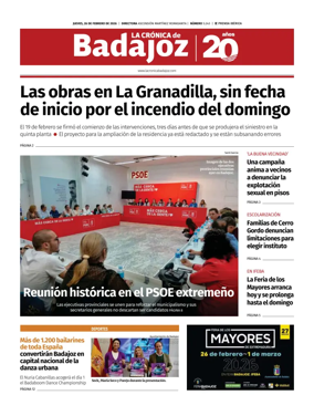 Cover of La Cronica de Badajoz BE