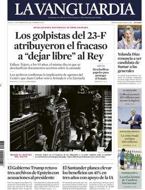 Cover of La Vanguardia (1st Edition)