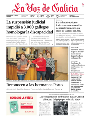 Cover of La Voz de Galicia (Deza)