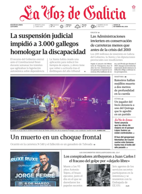 Cover of La Voz de Galicia (Monforte)