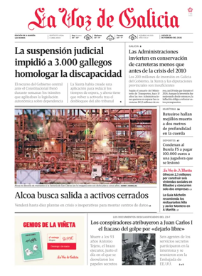 Cover of La Voz de Galicia (Viveiro)